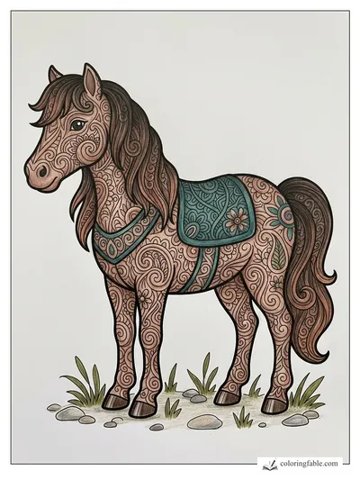Colored example of this coloring page