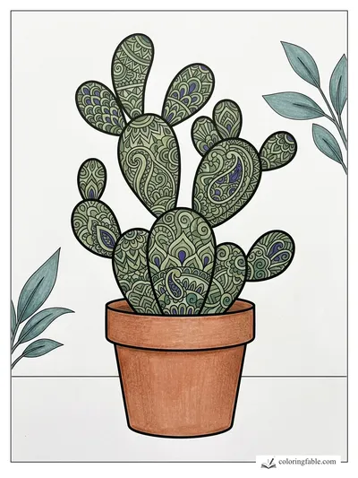 Colored example of this coloring page