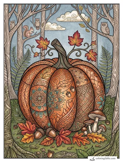 Colored example of this coloring page