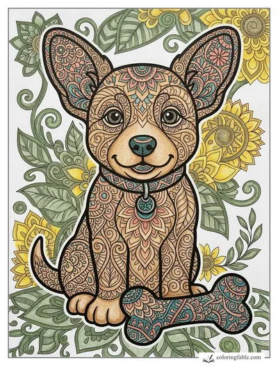 Colored example of this coloring page
