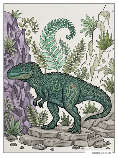 Colored example of this coloring page