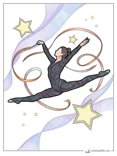 Colored example of this coloring page