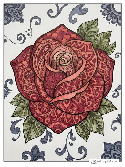 Colored example of this coloring page