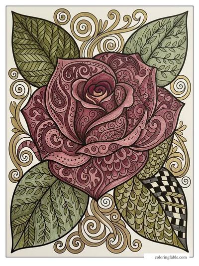 Colored example of this coloring page