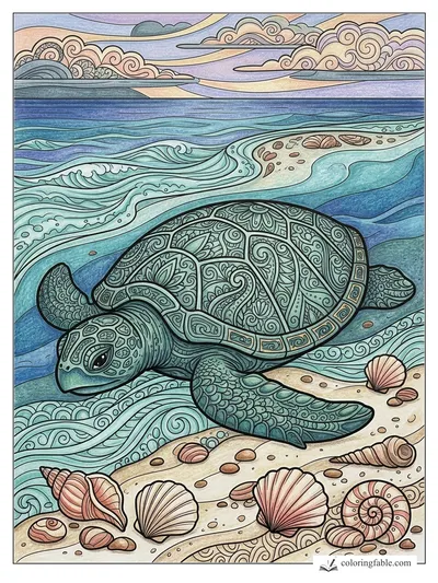 Colored example of this coloring page