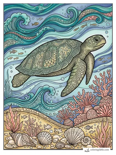 Colored example of this coloring page