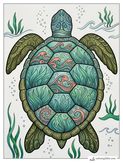 Colored example of this coloring page