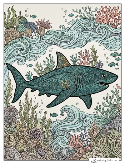 Colored example of this coloring page