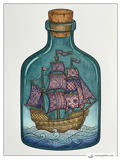 Colored example of this coloring page