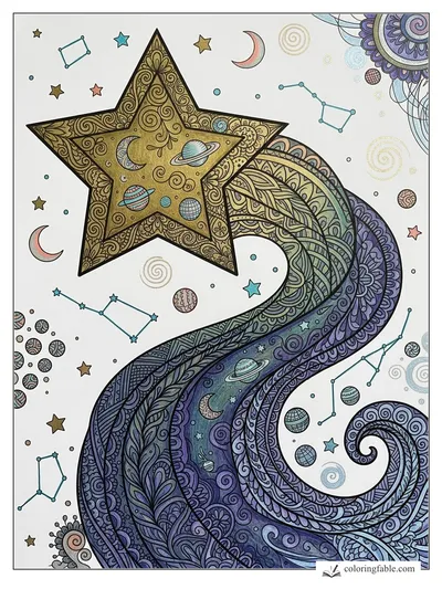 Colored example of this coloring page