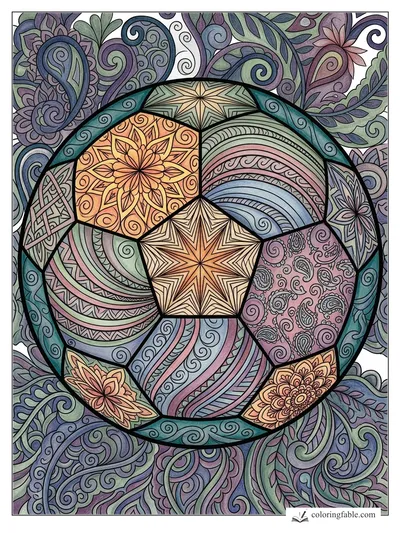 Colored example of this coloring page