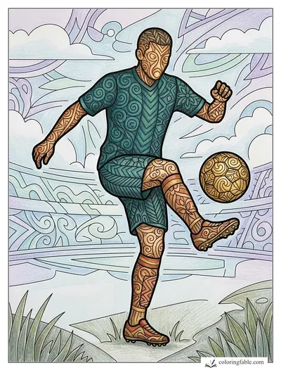 Colored example of this coloring page