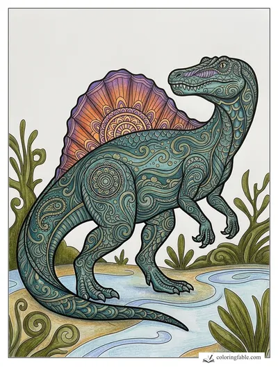 Colored example of this coloring page
