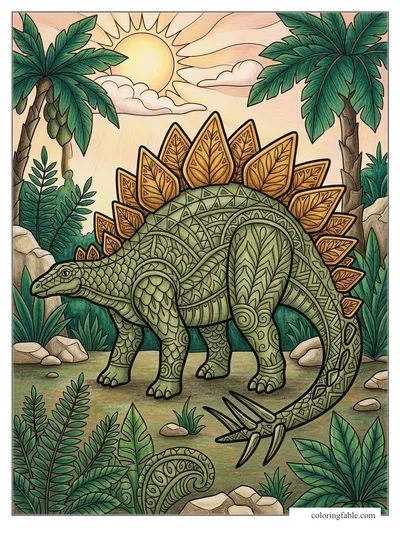 Colored example of this coloring page