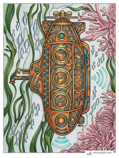 Colored example of this coloring page