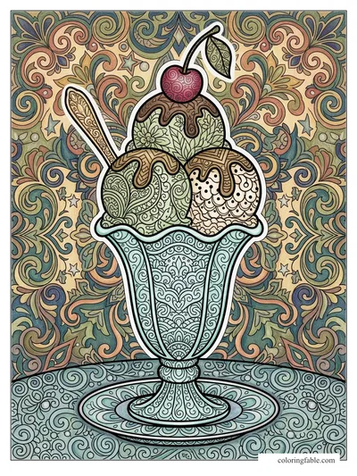 Colored example of this coloring page