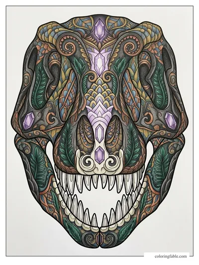 Colored example of this coloring page
