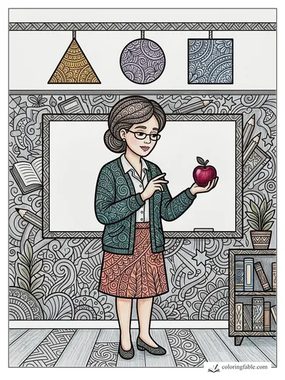 Colored example of this coloring page