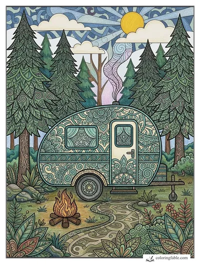 Colored example of this coloring page