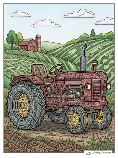 Colored example of this coloring page