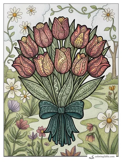 Colored example of this coloring page