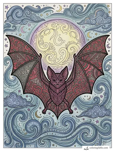 Colored example of this coloring page