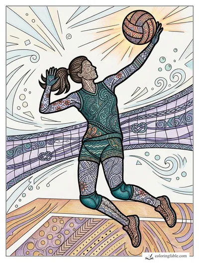 Colored example of this coloring page
