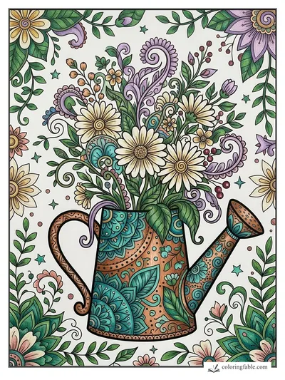 Colored example of this coloring page