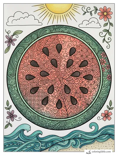 Colored example of this coloring page
