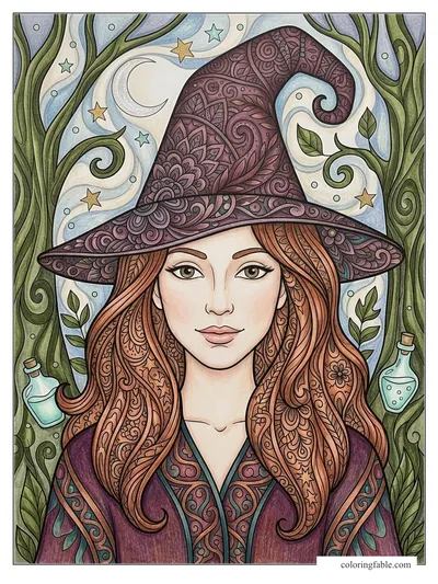 Colored example of this coloring page