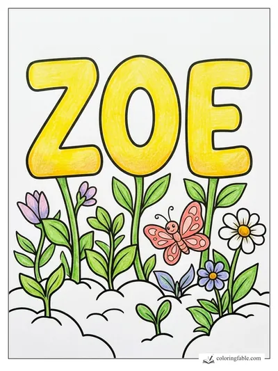 Colored example of this coloring page